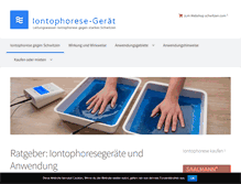 Tablet Screenshot of iontophorese-geraet.de